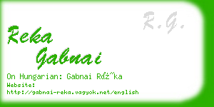 reka gabnai business card